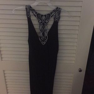 Black maxi dress